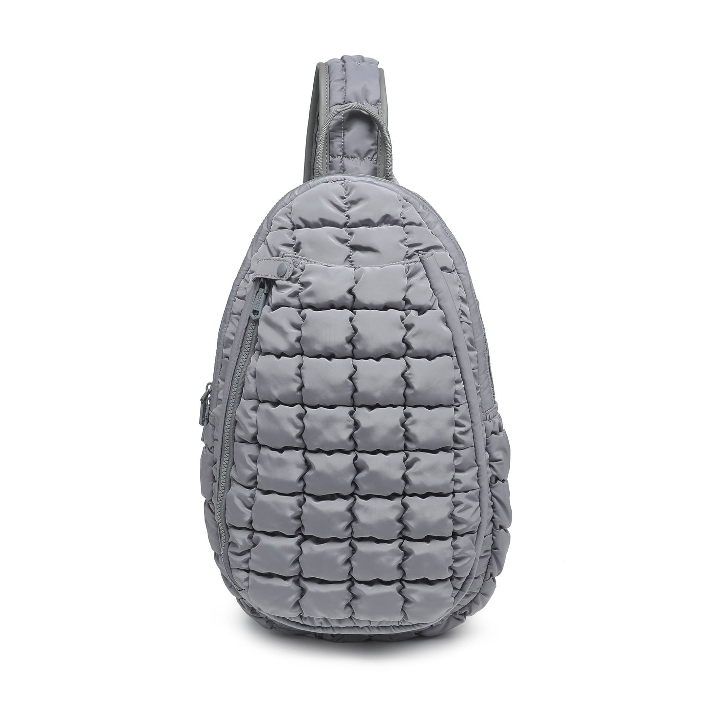 Match Point - Quilted Puffer Pickleball-Paddle Tennis Sling: Grey