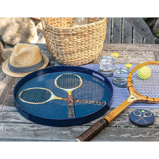 TENNIS ANYONE 15 Inch Round Tray