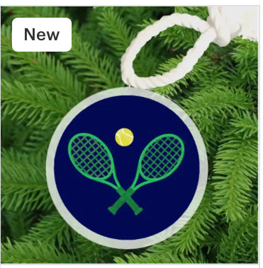 Faire- Christmas Ornament Tennis Racket