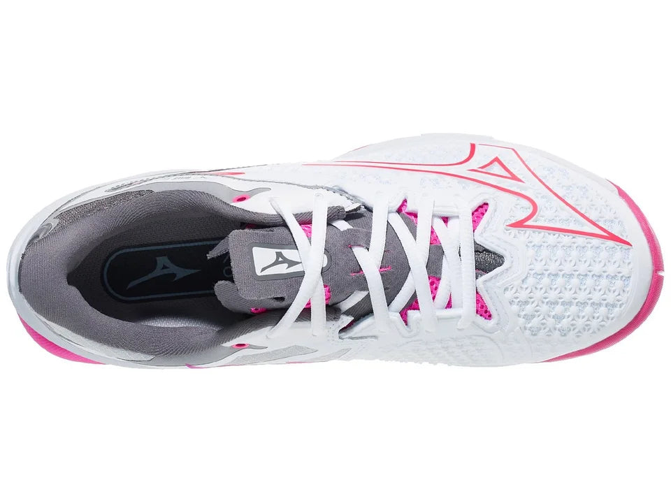 Mizuno Women’s wave exceed tour 6AC Tennis shoes white and radiant red