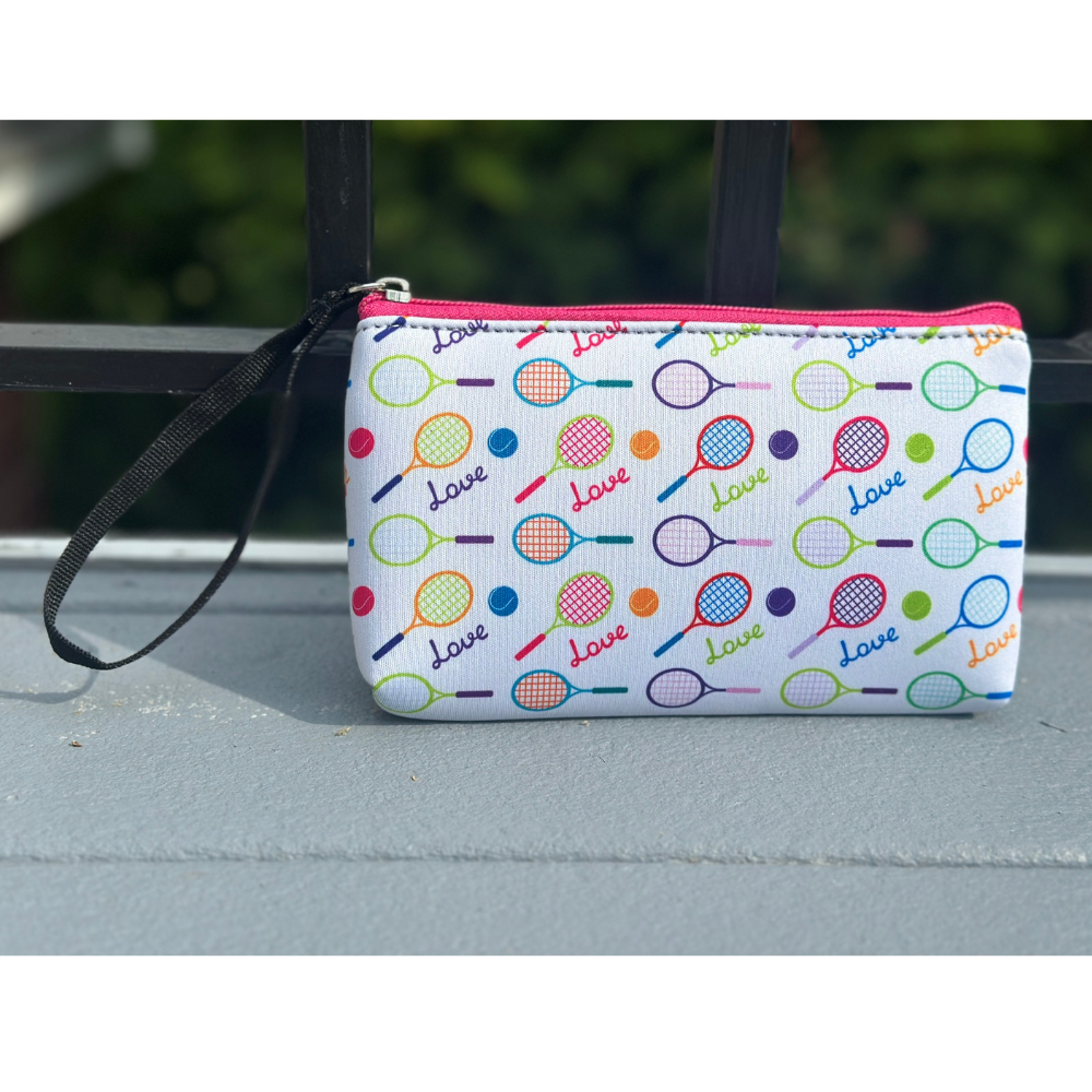 Tennis Small Wristlet Pouch Purse