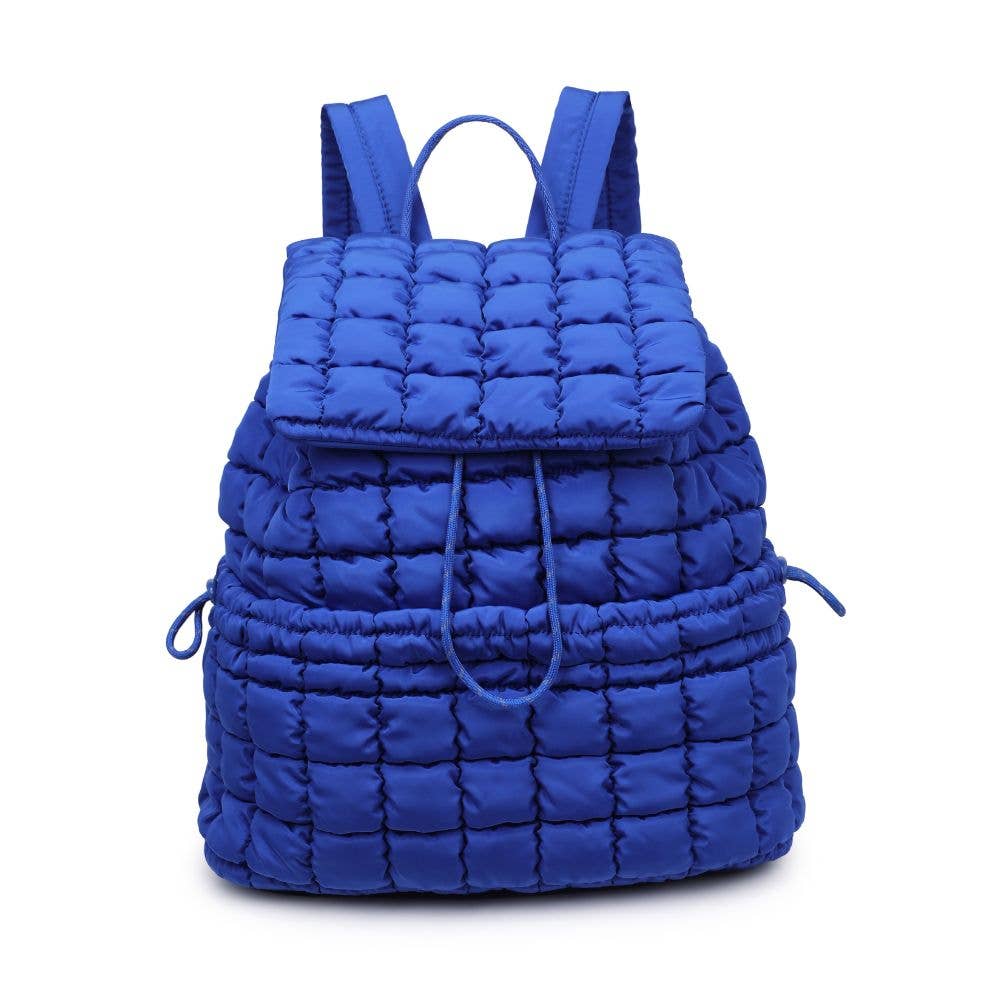 Vitality - Quilted Puffer Nylon Backpack: Carbon