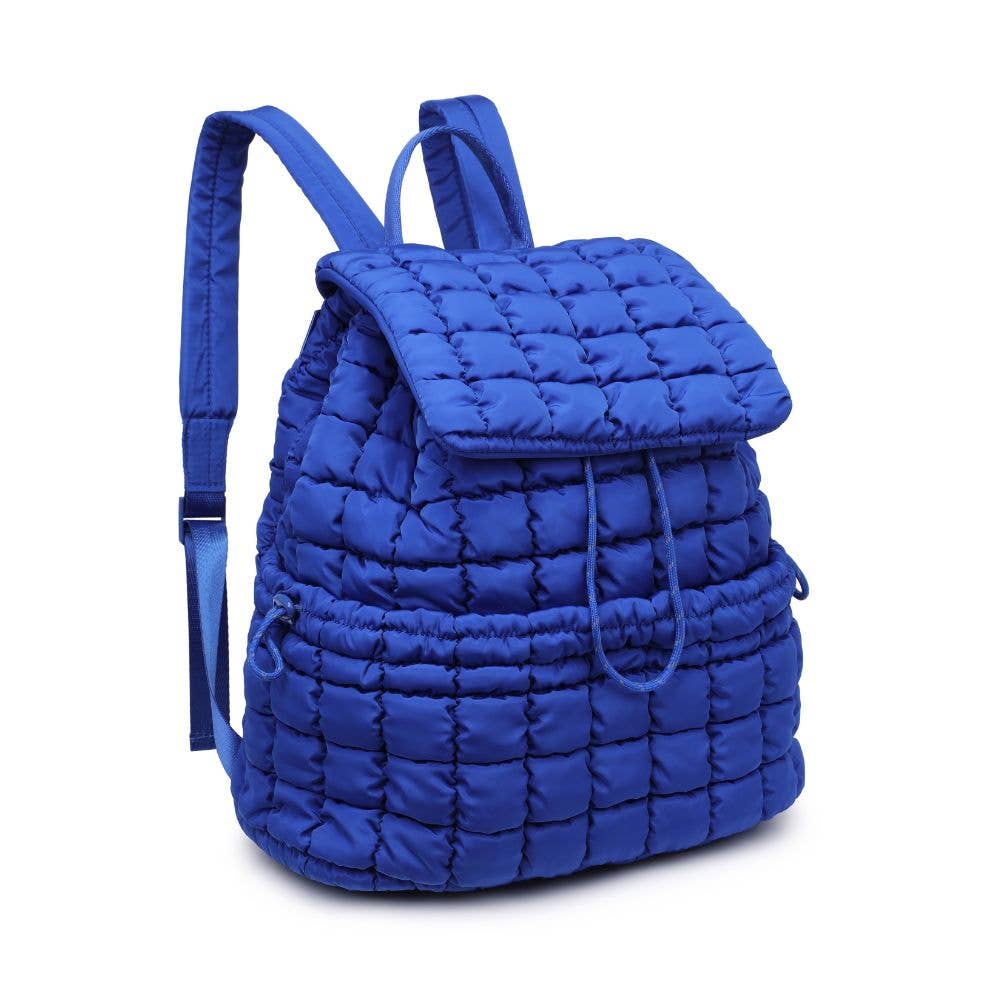 Vitality - Quilted Puffer Nylon Backpack: Carbon