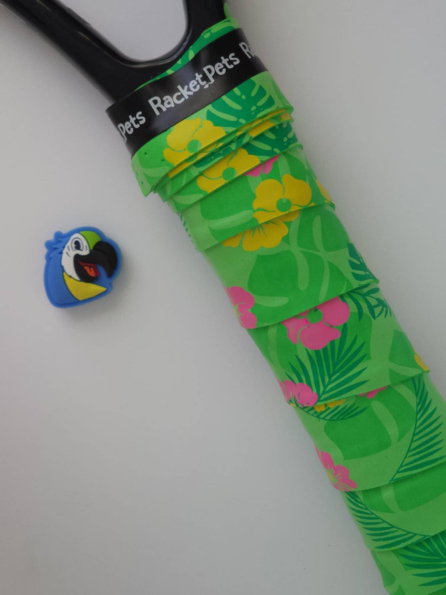 Parrot Tennis Overgrip Tape and Matching Shock Absorbing