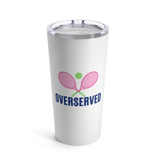 Tennis Tumbler 20oz - Over Served Travel Mug Drinkware