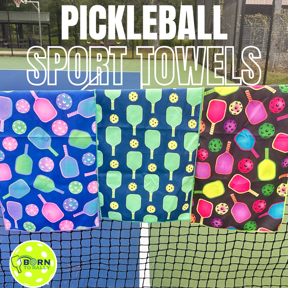 Eat Sleep Pickleball Double-Sided Microfiber Athletic Towel