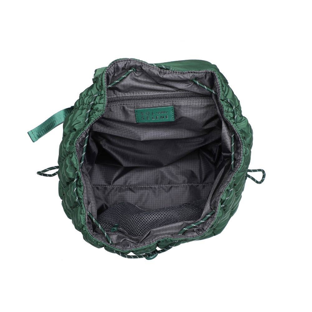 Vitality - Quilted Puffer Nylon Backpack: Carbon