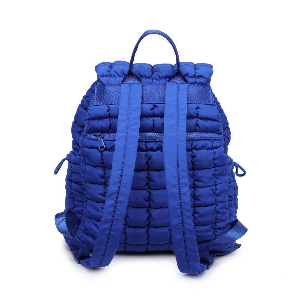 Vitality - Quilted Puffer Nylon Backpack: Carbon