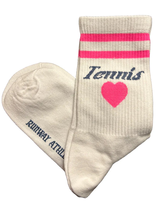 Runway Athletics Tennis Socks - Heart