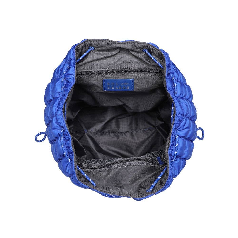 Vitality - Quilted Puffer Nylon Backpack: Carbon