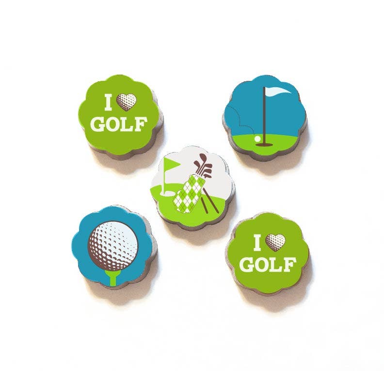 Golf Lovers Chocolate Covered Caramels  (box of 5)