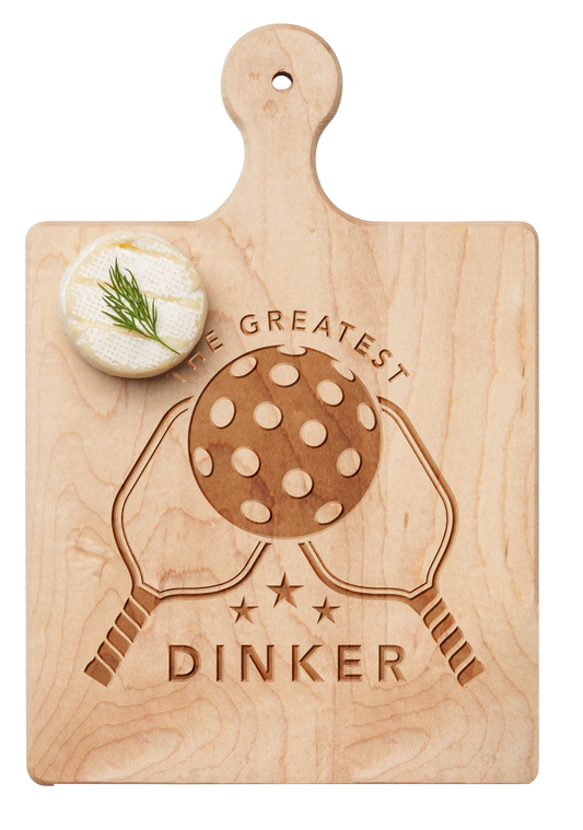 Artisan Maple Paddle Board | The Greatest Dinker | 9" x 6" cheese board