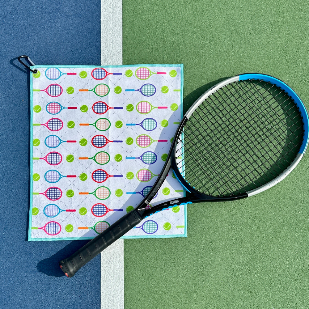 Tennis Racket Microfiber/Cotton Athletic Towel