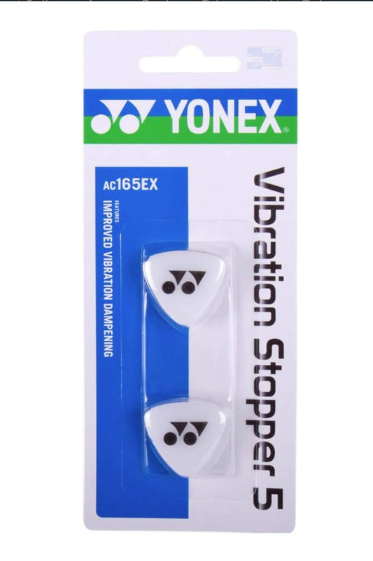 Yonex Tennis Vibration Stopper 5 Improved Vibration Dampening, White