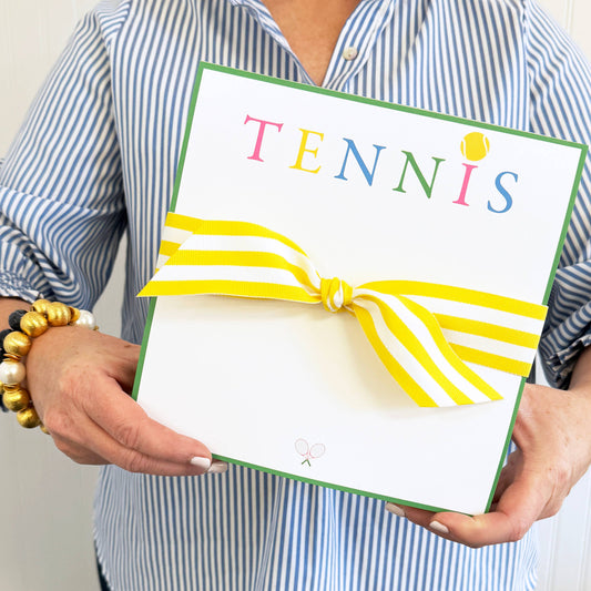 8.5"X8.5" 200 pg SLAB Notepad | Tennis Club