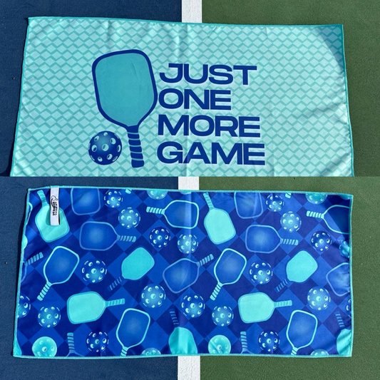 Just One More Game Double-Sided Microfiber Pickleball Towel