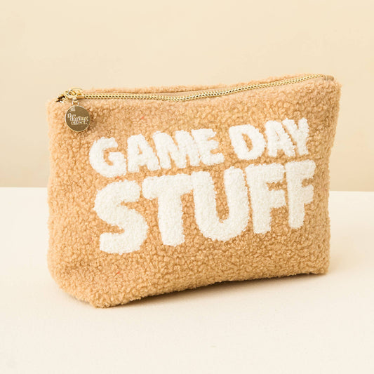 Teddy Pouch-Gameday Stuff Tan