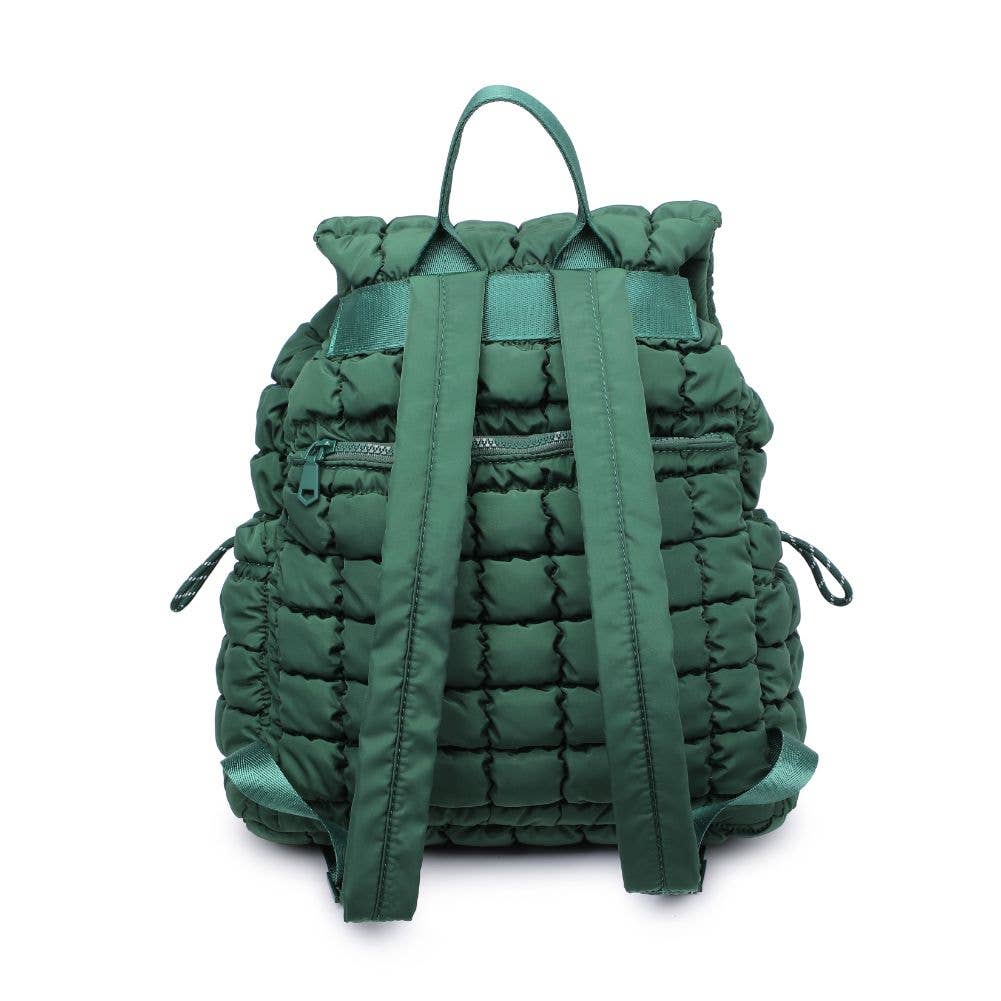 Vitality - Quilted Puffer Nylon Backpack: Carbon