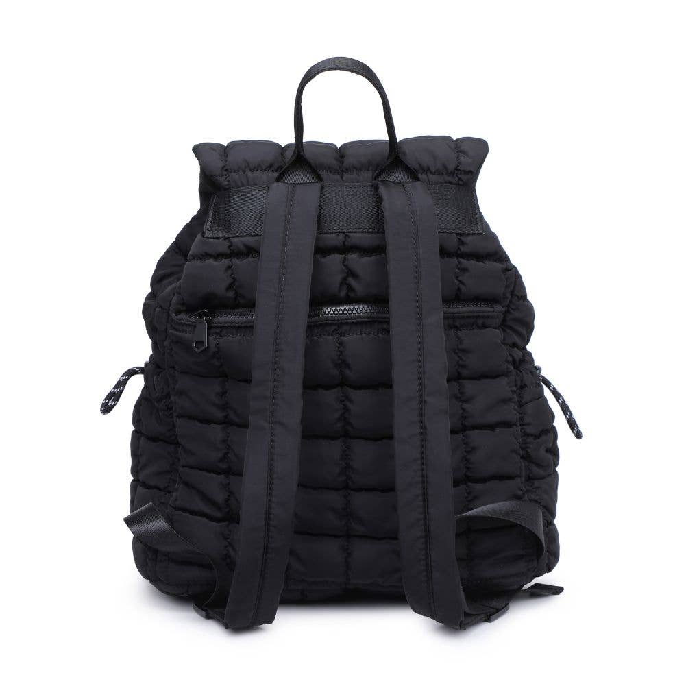 Vitality - Quilted Puffer Nylon Backpack: Carbon