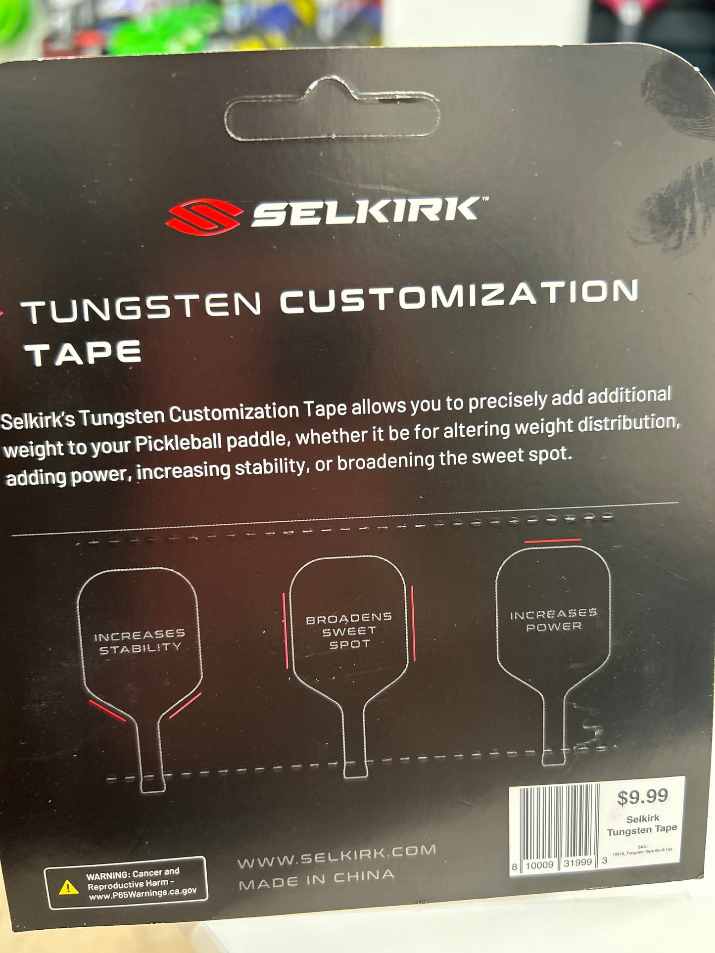 Selkirk Tungsten Customization Tape