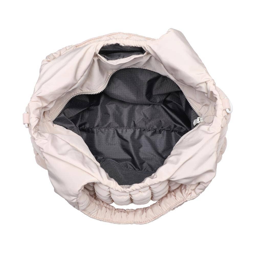 Elevate - Quilted Puffer Nylon Hobo: Black