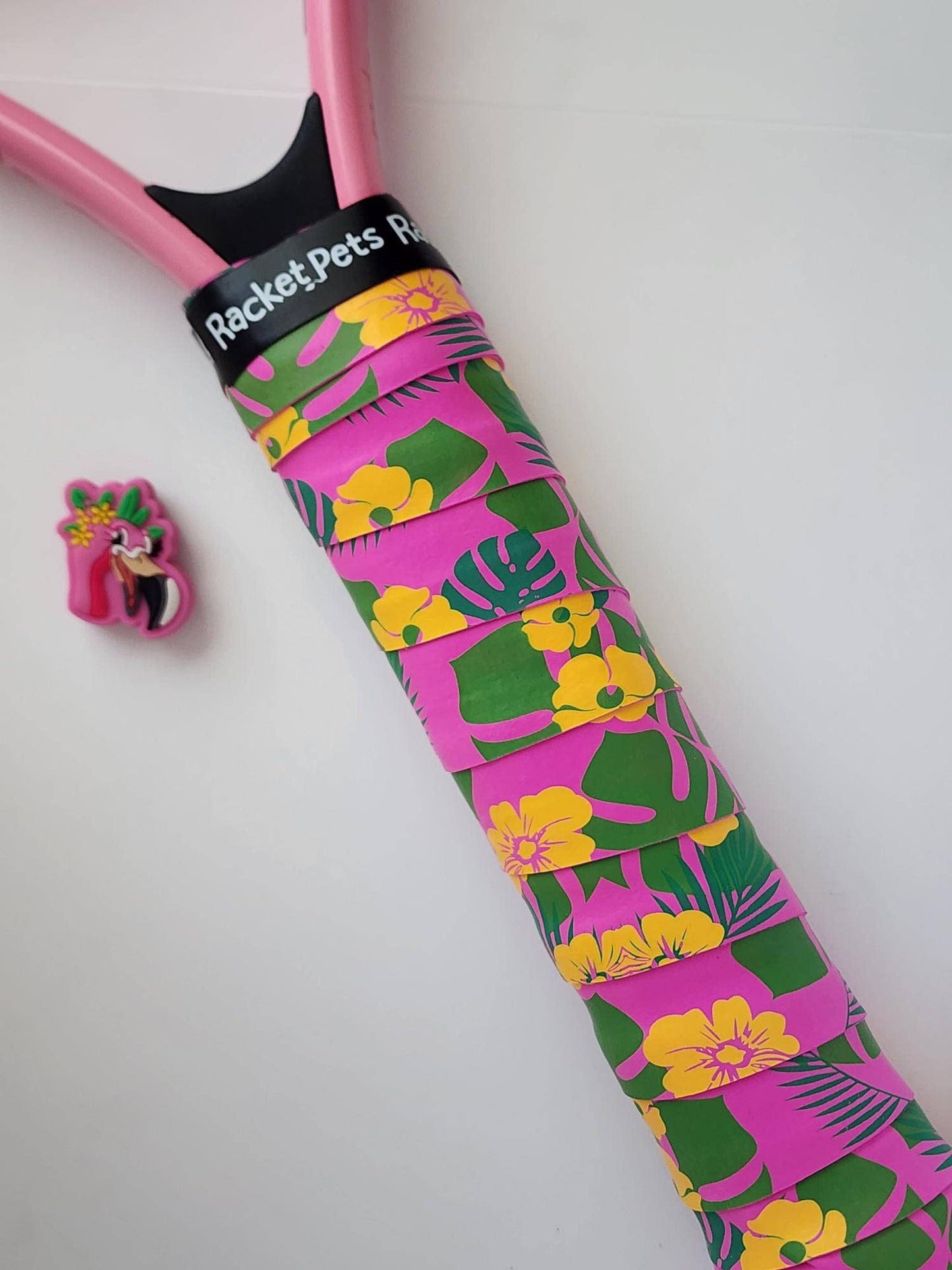 Flamingo Tennis Overgrip Tape and Matching Shock Absorbing