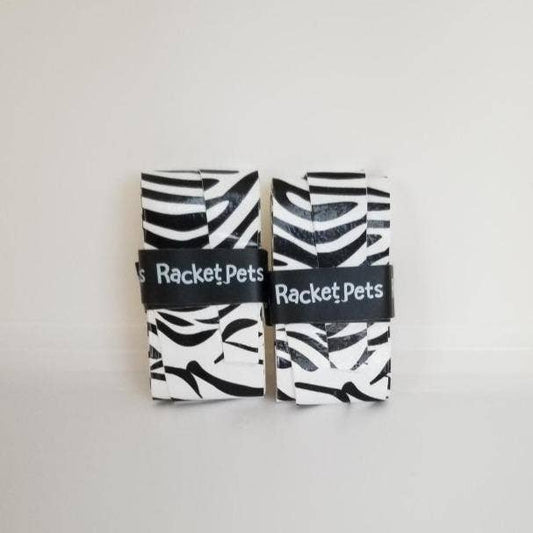 Tacky Overgrip Tape for Tennis Racket - Black/White Zebra (pack of 2)