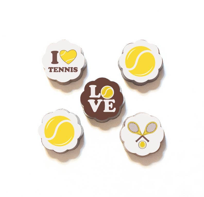 Game Set Match Tennis Chocolate Caramels (box of 5)