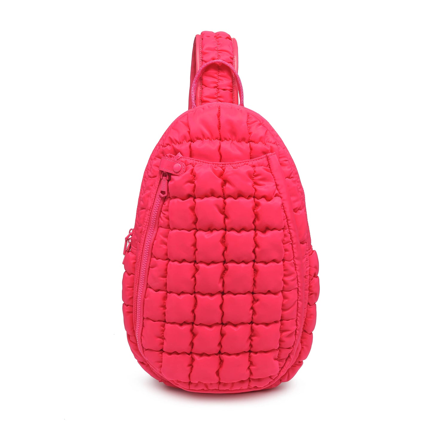 Match Point - Quilted Puffer Pickleball-Paddle Tennis Sling: Hot Pink