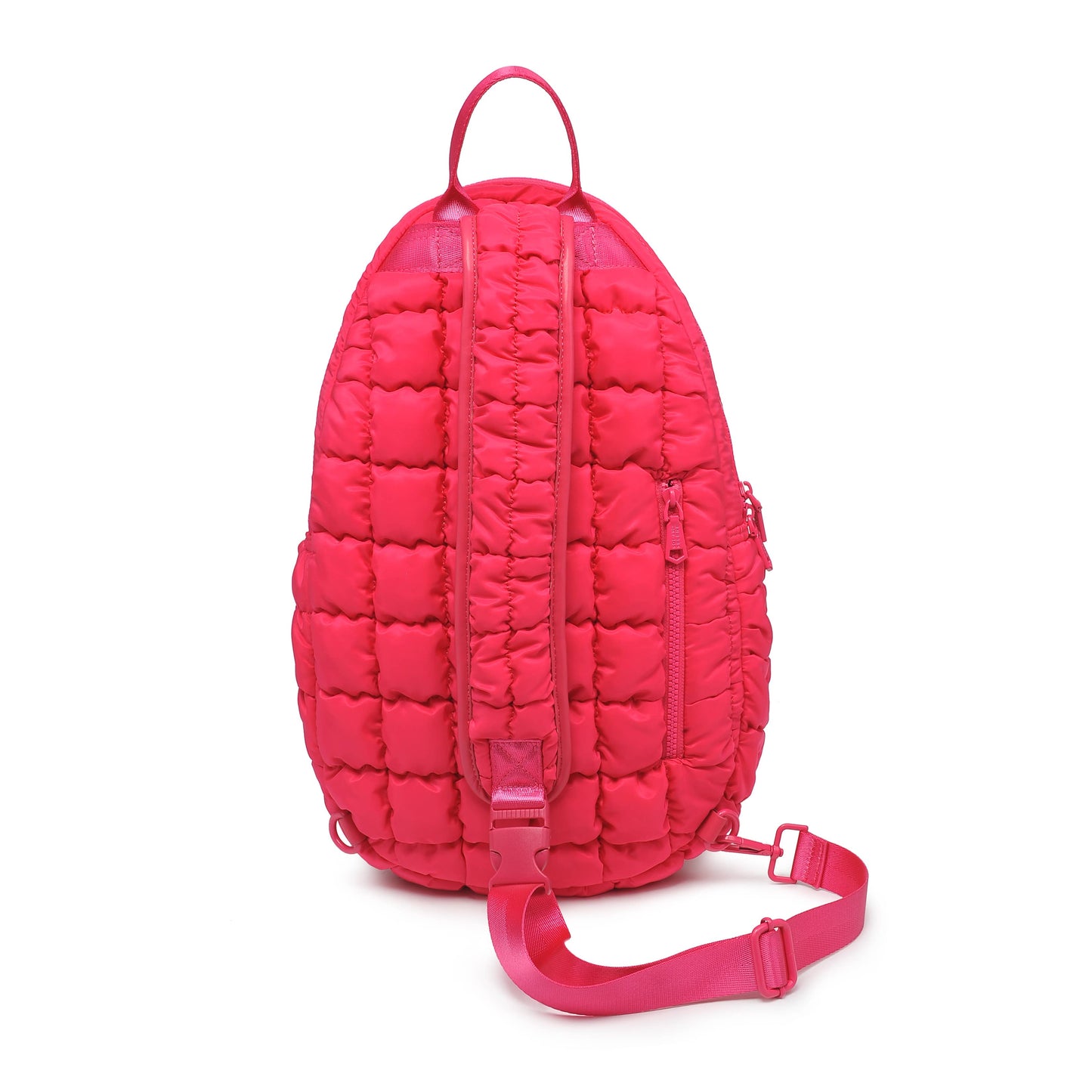 Match Point - Quilted Puffer Pickleball-Paddle Tennis Sling: Hot Pink