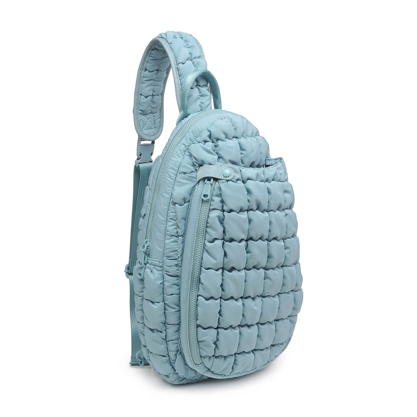 Match Point - Quilted Puffer Pickleball-Paddle Tennis Sling: Grey