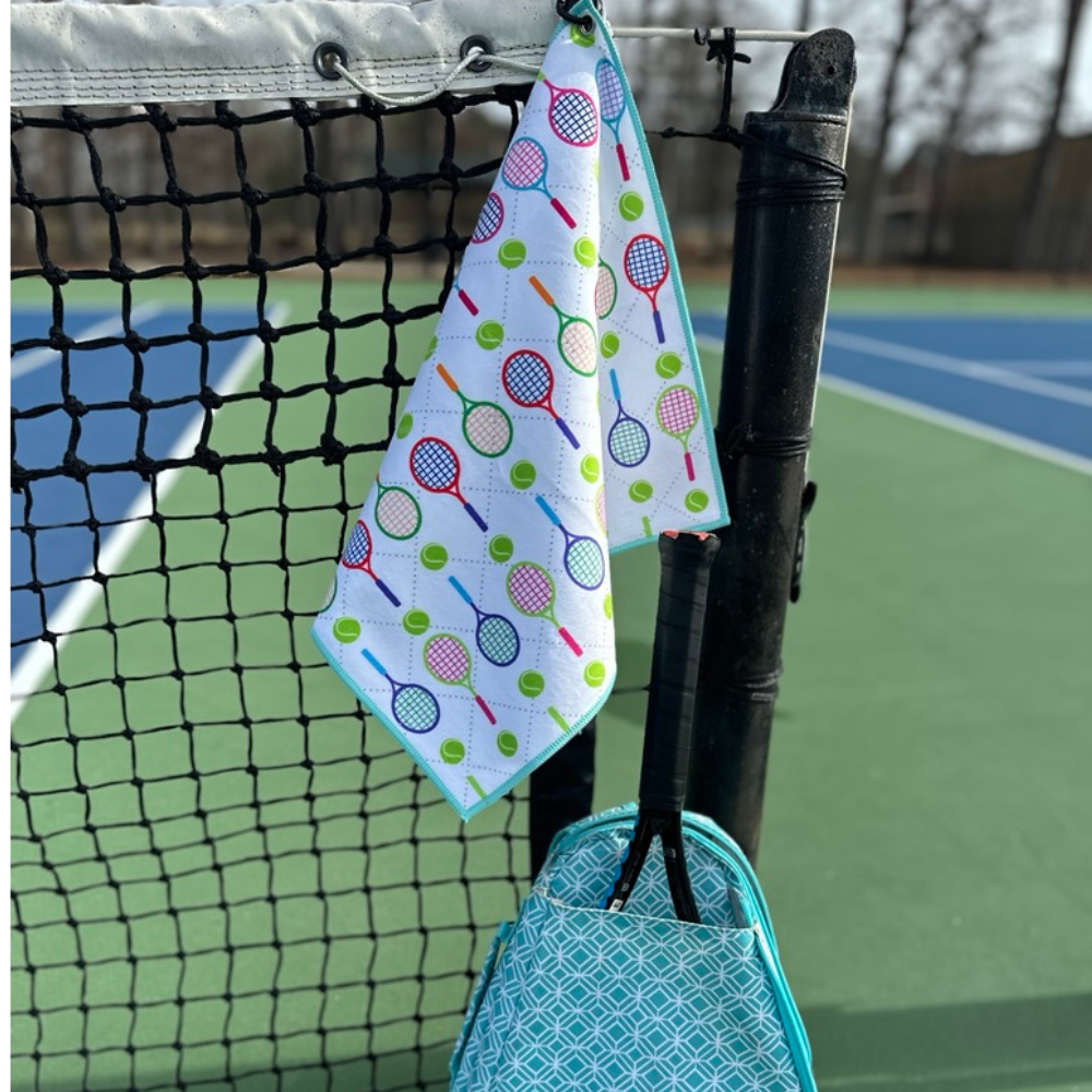 Tennis Racket Microfiber/Cotton Athletic Towel