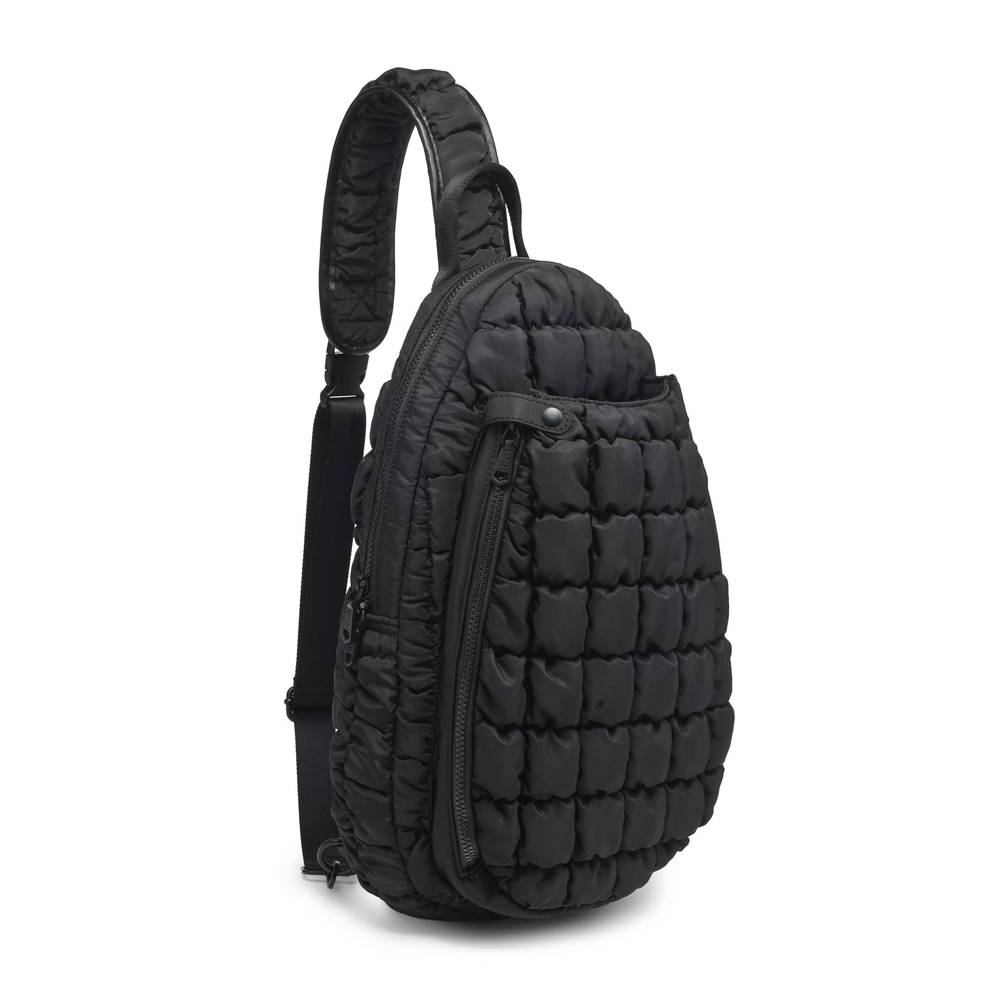 Match Point - Quilted Puffer Pickleball-Paddle Tennis Sling: Grey