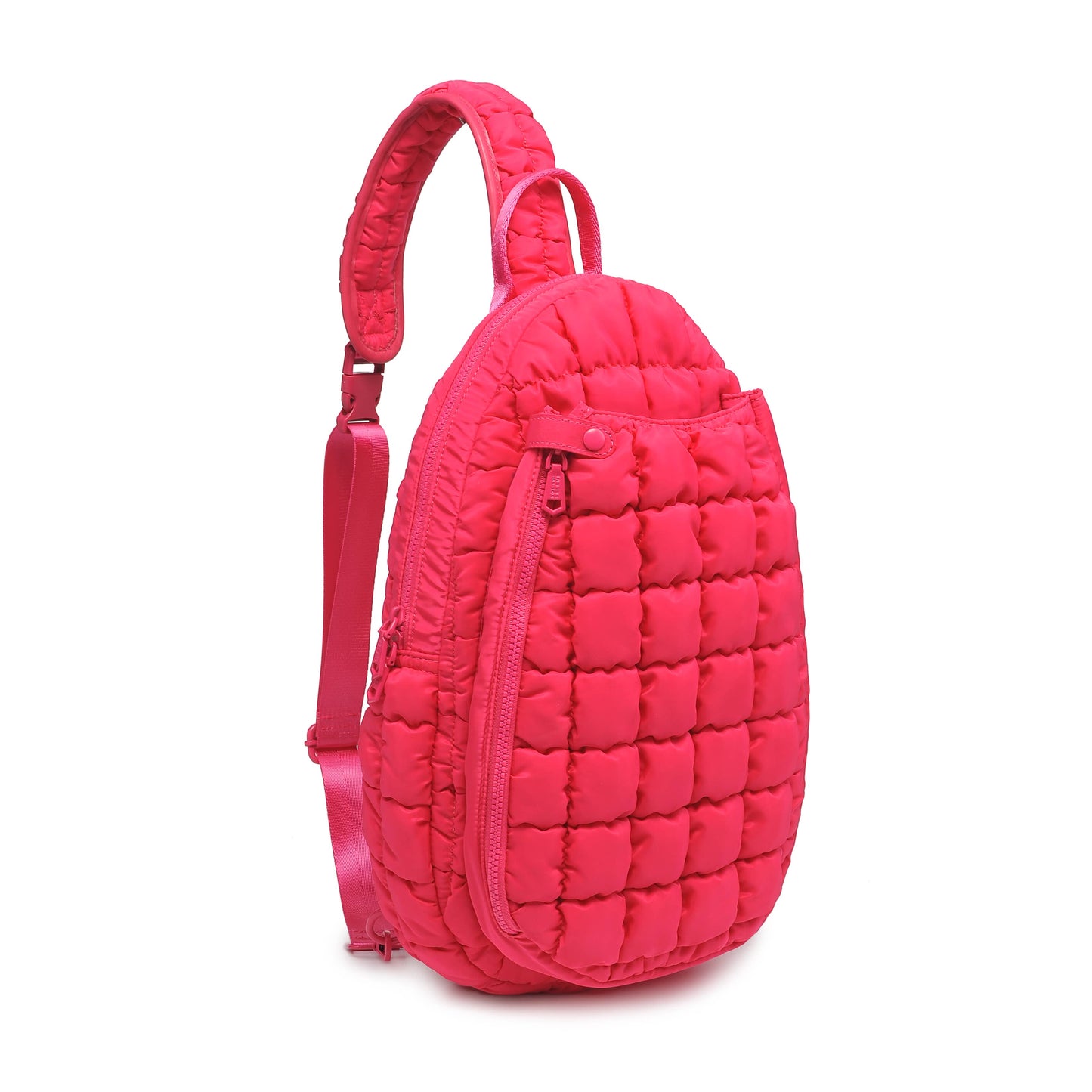 Match Point - Quilted Puffer Pickleball-Paddle Tennis Sling: Hot Pink