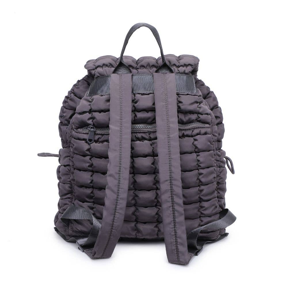 Vitality - Quilted Puffer Nylon Backpack: Emerald