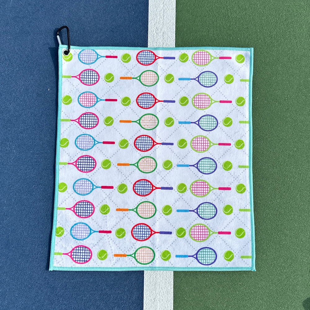 Tennis Racket Microfiber/Cotton Athletic Towel