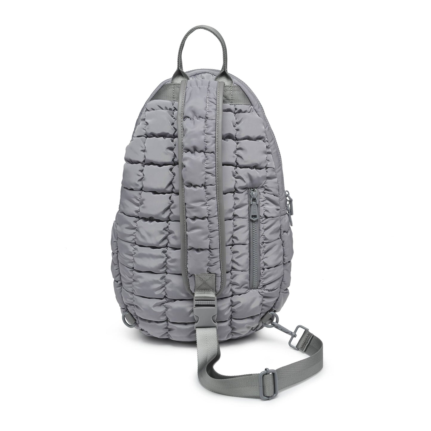 Match Point - Quilted Puffer Pickleball-Paddle Tennis Sling: Grey