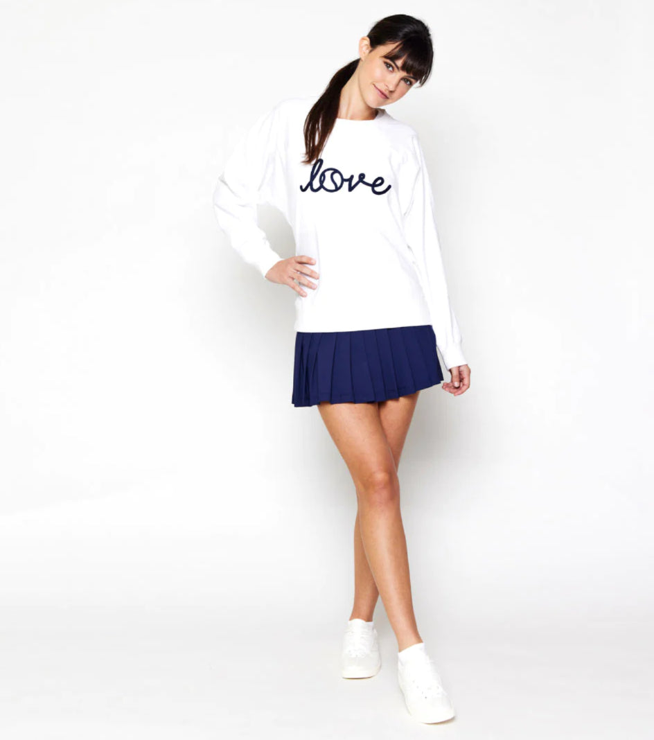 AME & LULU WOMENS LOVE STITCHED SWEATSHIRT