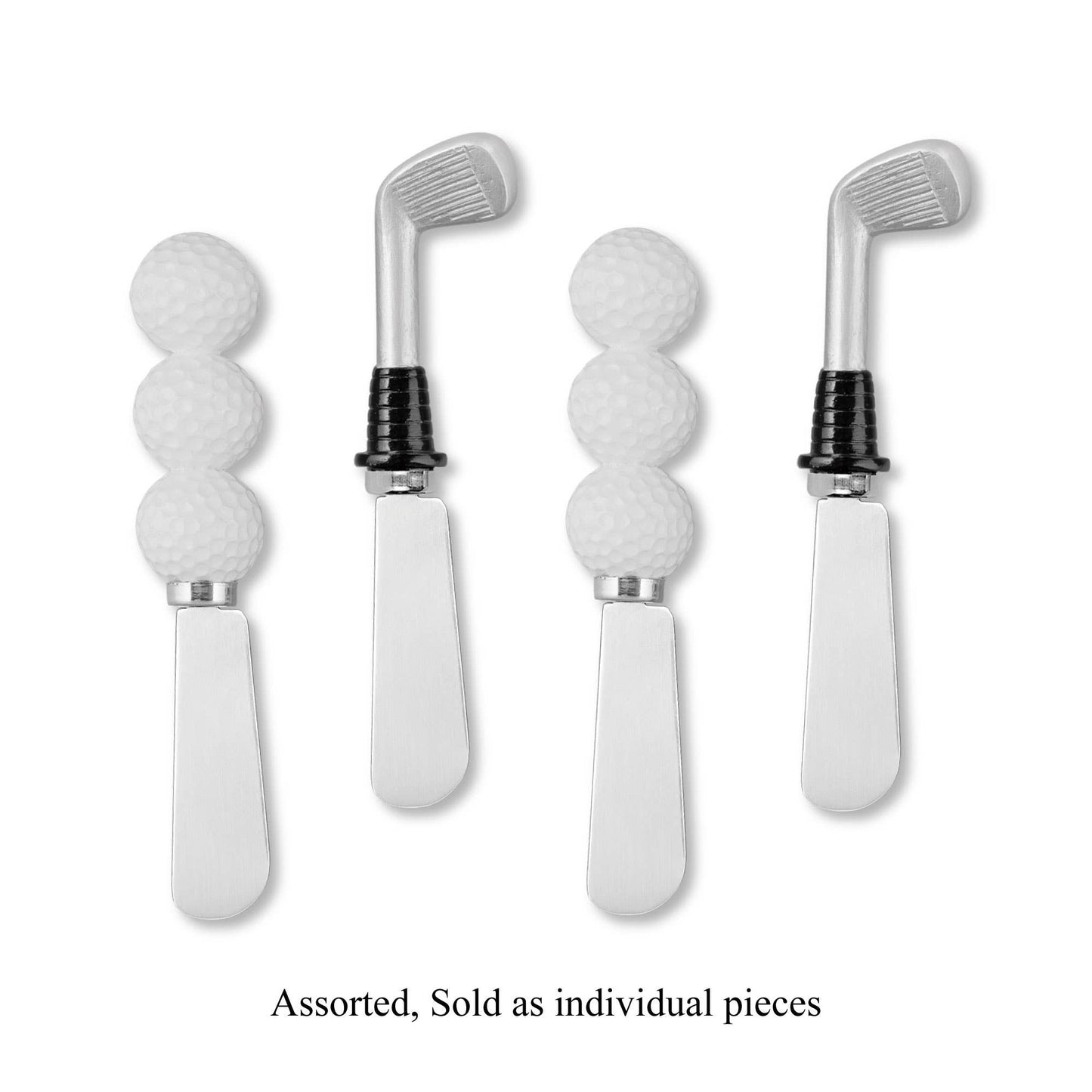 Golf Polyresin Cheese Spreader Set of 4