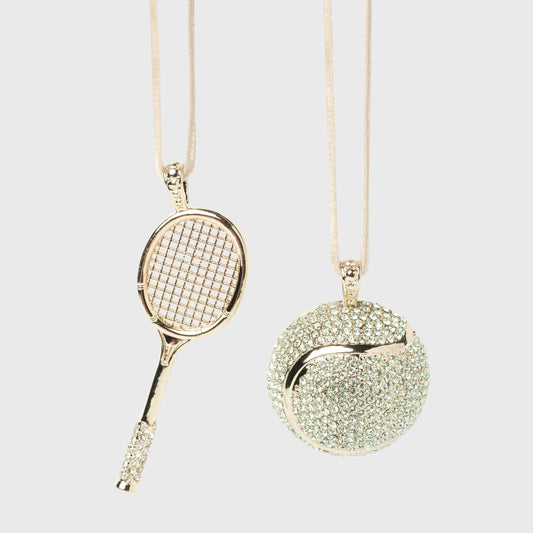 Tennis hanging ornament boxed gift set