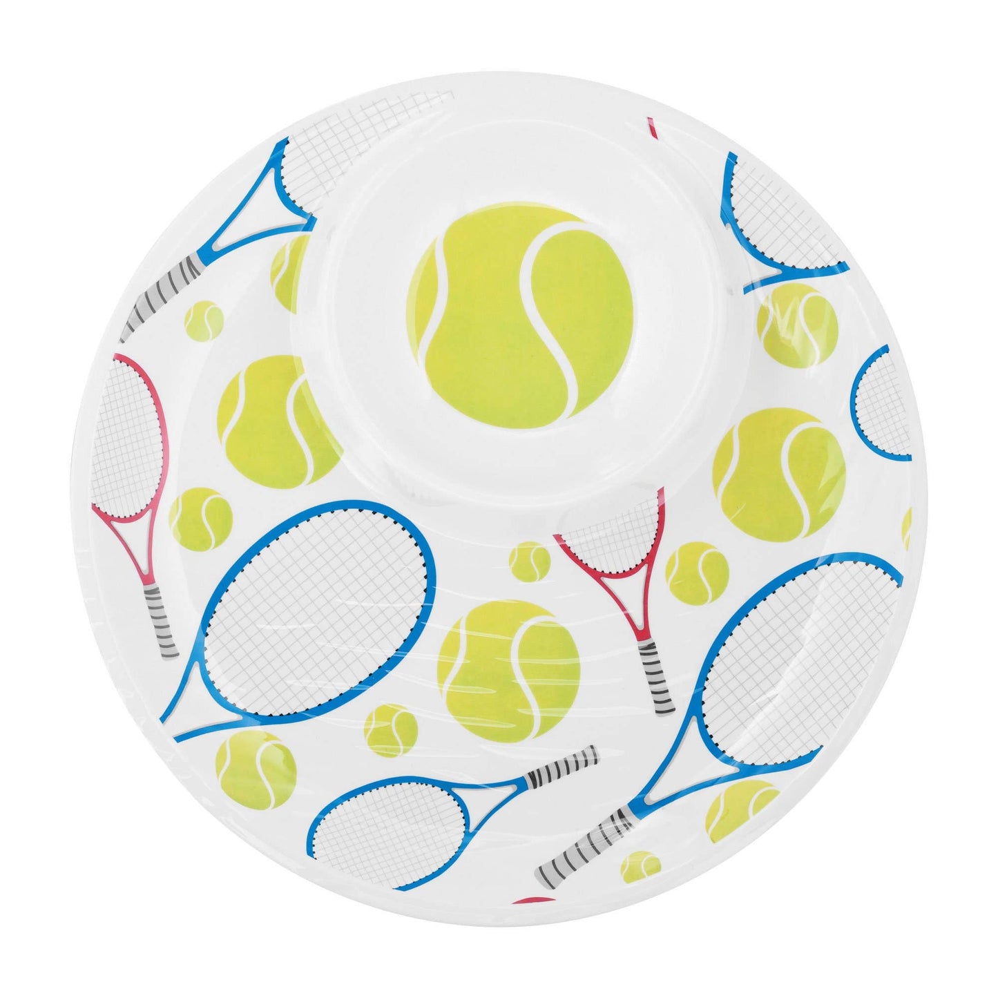 Tennis Melamine 14" Chip & Dip