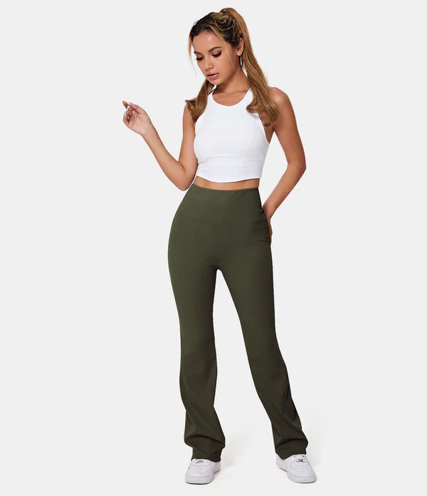 Plain Ladies Polyester Olive Trouser Fabric, Size: 26.0 at Rs 290