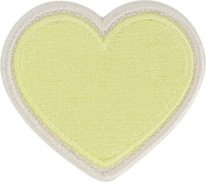 Blanc Glitter Heart Patch, Embroidered Patch - Stoney Clover Lane