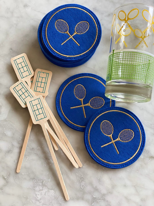 Great Serve (Felt Embroidered Coasters)