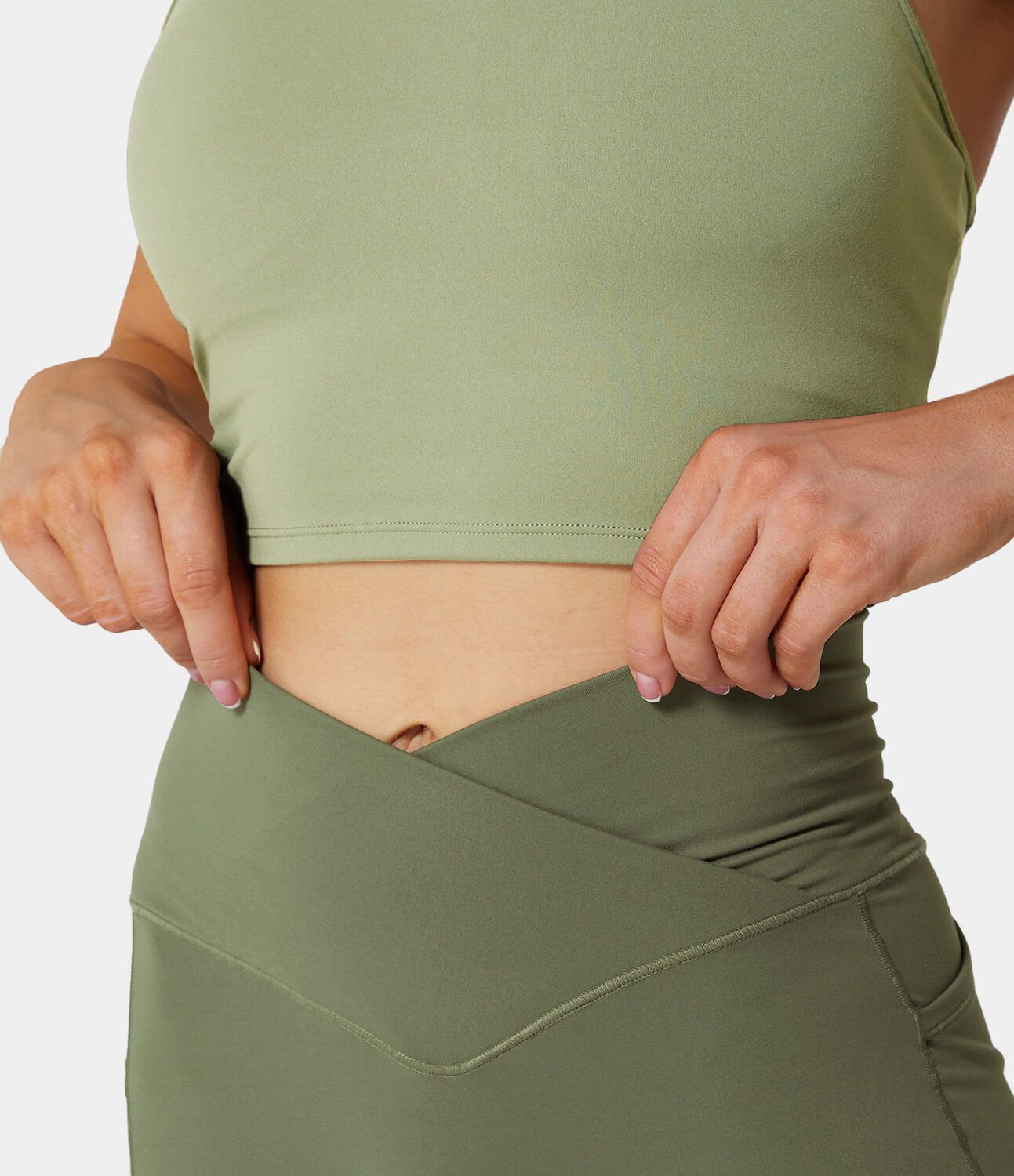 Women's Cloudful™ Fabric 3.0 Crossover Pocket Plain Leggings - HALARA